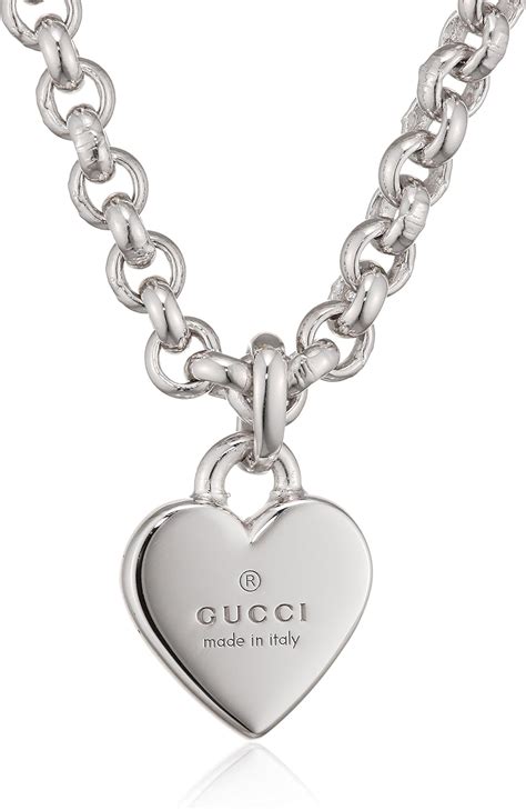 gucci charms for sale|Gucci necklace with heart pendant.